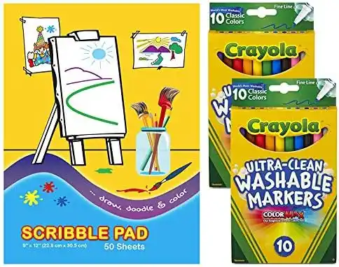 Crayola Markers and Pad