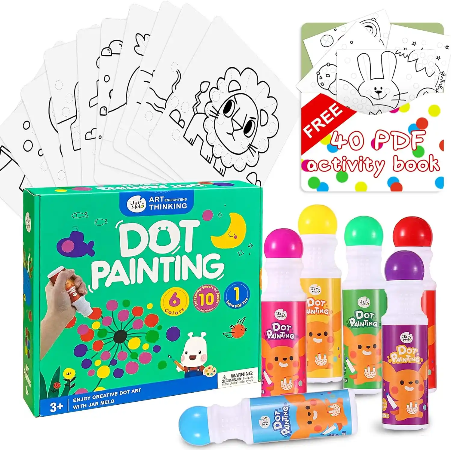 Cover Image for Jar Melo Dot Markers Kit - Best for Beginning Painters