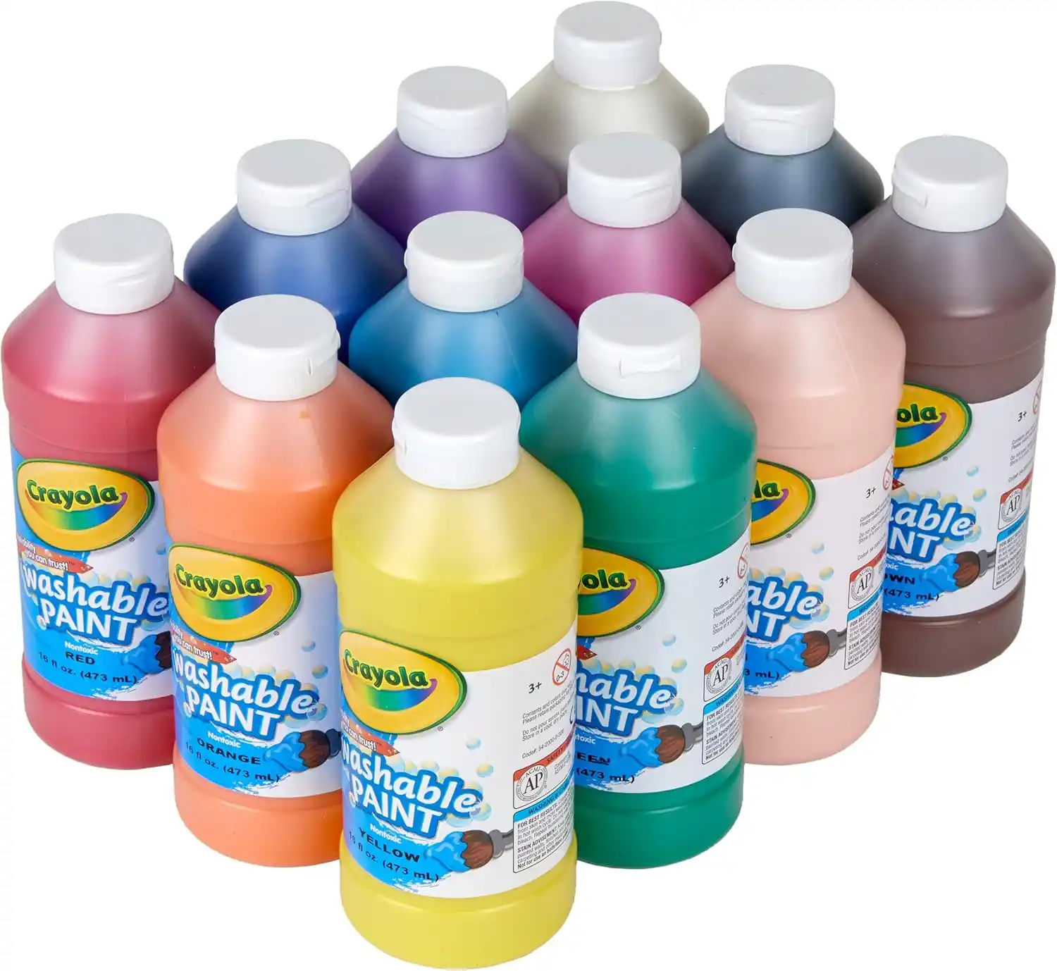 Cover Image for Crayola Washable Paint 12-Count - Best Mid-Range Option